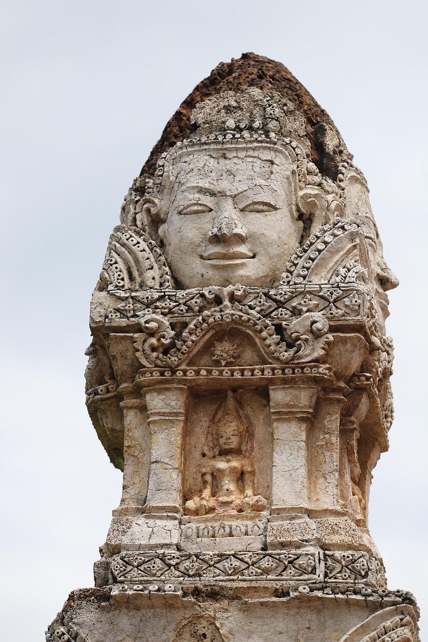 Stone Buddhist Statue in Thailand